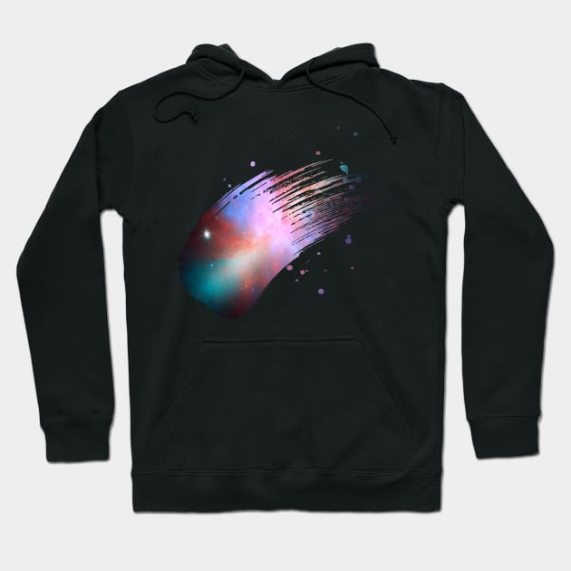 Paint brush stroke galaxy whoosh Hoodie by Blacklinesw9